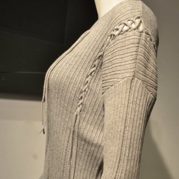 27 Miles Light Heather Grey Pure Cotton Sweater - Picture 2 of 9